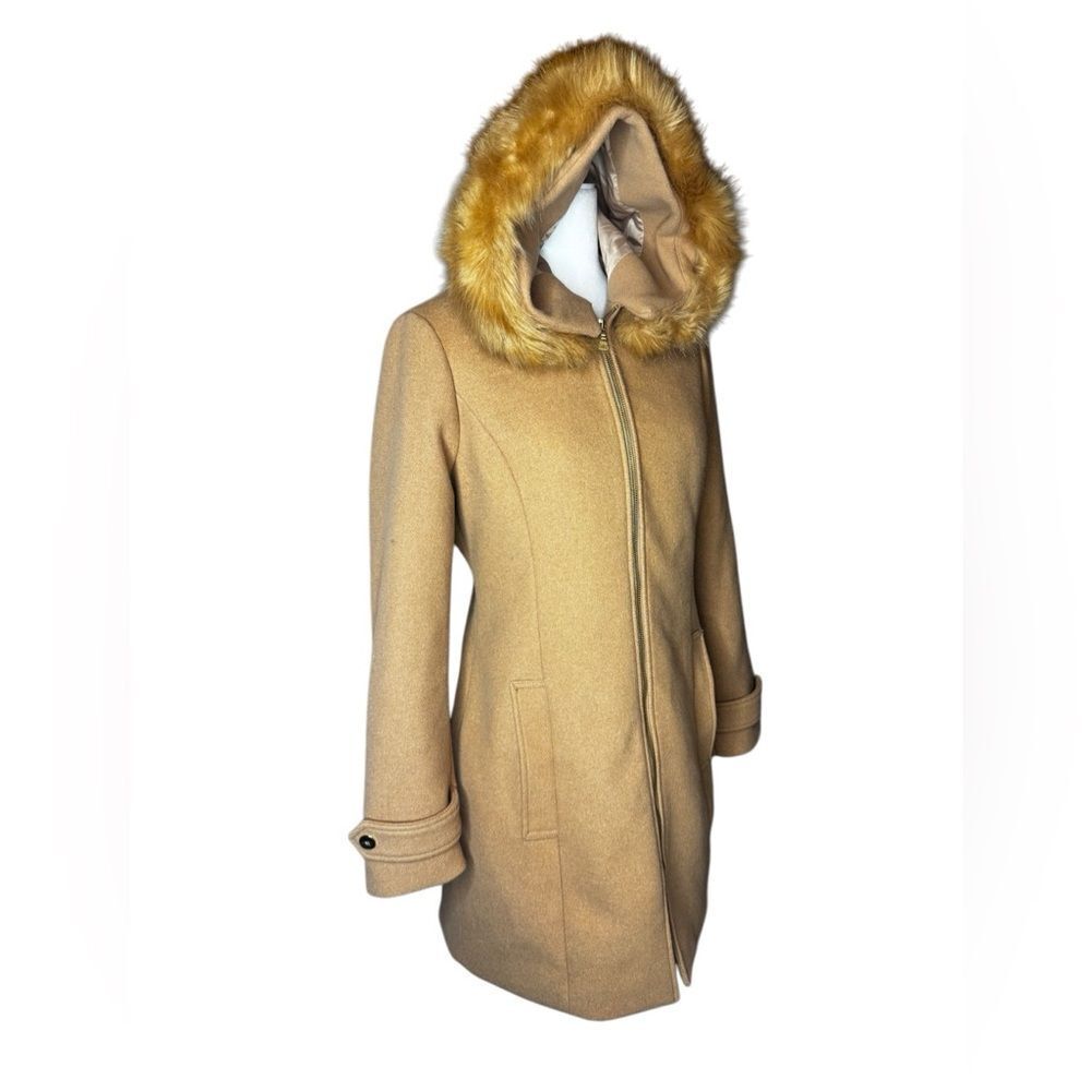 EXPRESS Wool fur lined hooded coat size Small - Picture 5 of 8